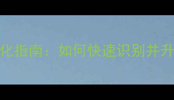 图片 网站模板版本检测与SEO优化指南：如何快速识别并升级模板版本提升搜索排名1