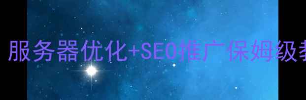 图片 网站流量翻倍必看！服务器优化+SEO推广保姆级教程（附工具清单）