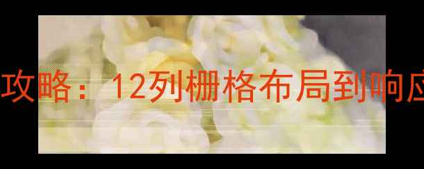图片 网页设计栅格计算全攻略：12列栅格布局到响应式适配的实战指南1