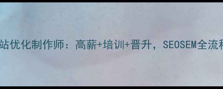 图片 罗山急聘资深网站优化制作师：高薪+培训+晋升，SEOSEM全流程实战经验优先2