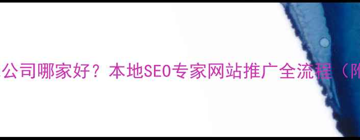 图片 西安网站优化公司哪家好？本地SEO专家网站推广全流程（附实战案例）2