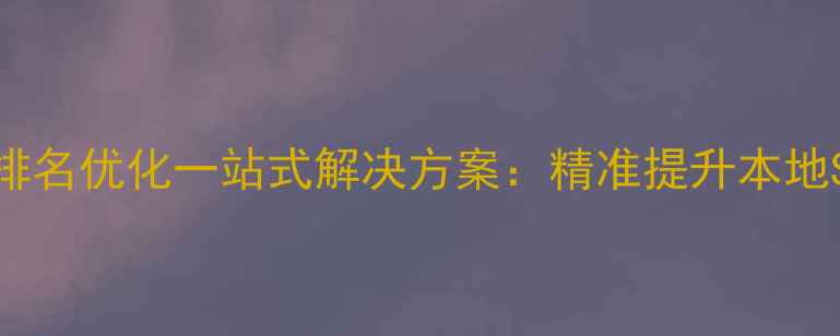 图片 西湖区企业网站排名优化一站式解决方案：精准提升本地SEO流量与转化率