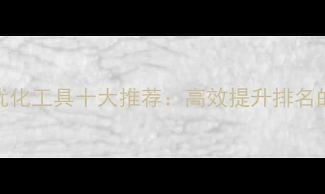 图片 诸城网站优化工具十大推荐：高效提升排名的实战指南