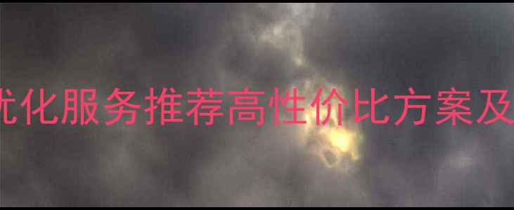 图片 辽宁网站优化服务推荐高性价比方案及避坑指南2