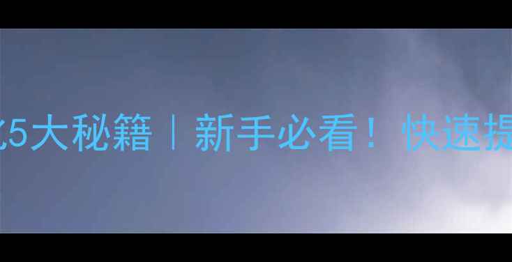 图片 阜阳网站优化5大秘籍｜新手必看！快速提升本地流量1