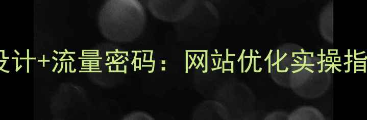 图片 高转化率卖点设计+流量密码：网站优化实操指南（附案例）2