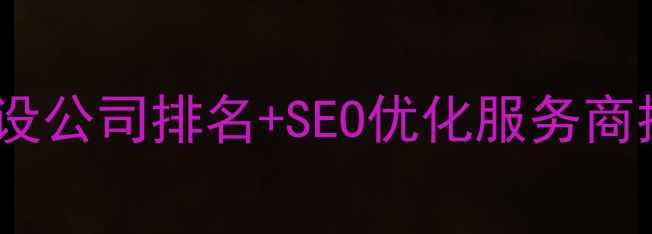 图片 🌟北京上海深圳广州杭州网站建设公司排名+SEO优化服务商推荐｜附避坑指南和选公司标准2