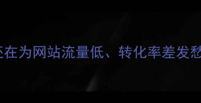 图片 🌟还在为网站流量低、转化率差发愁？1