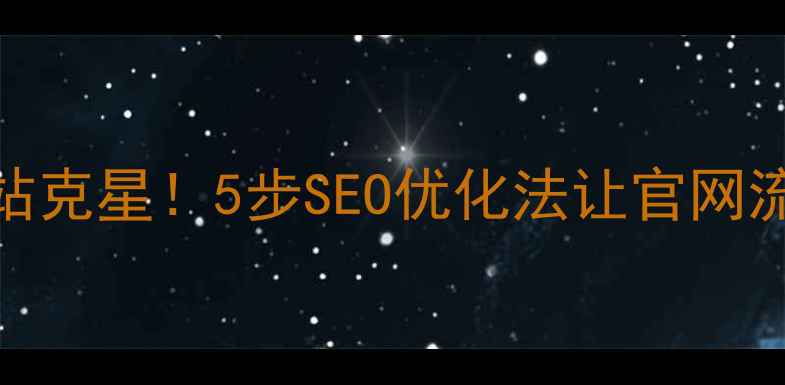 图片 🌟高仿网站克星！5步SEO优化法让官网流量翻倍🌟
