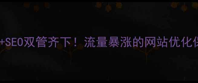 图片 💥竞价托管+SEO双管齐下！流量暴涨的网站优化保姆级教程1