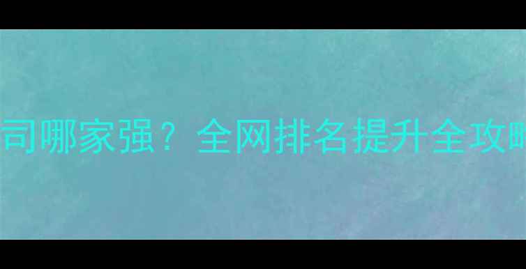 图片 📌标题兰州SEO优化公司哪家强？全网排名提升全攻略（附本地成功案例）