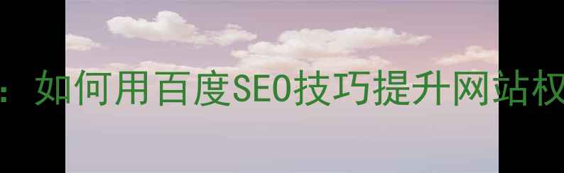 图片 🔥dtcms后台模板优化指南：如何用百度SEO技巧提升网站权重与流量（附实战案例）1