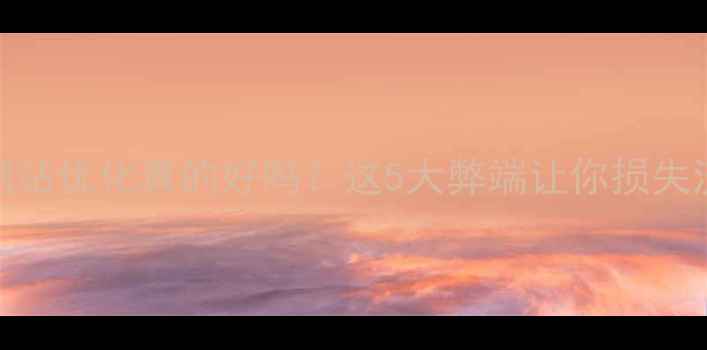 图片 🔥单页网站优化真的好吗？这5大弊端让你损失流量！🚨