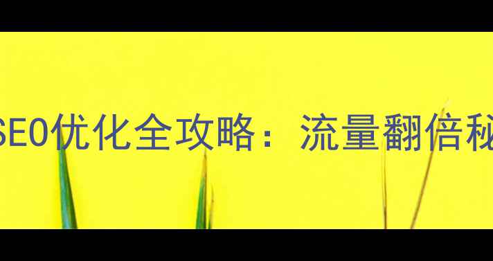 图片 🔥哈尔滨商城SEO优化全攻略：流量翻倍秘籍大公开！✅