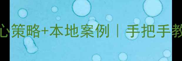 图片 🔥新密本地企业必备｜5大核心策略+本地案例｜手把手教你用网站优化撬动百万流量1