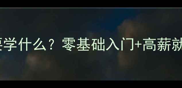 图片 🔥网站优化师需要学什么？零基础入门+高薪就业必备技能全💻2