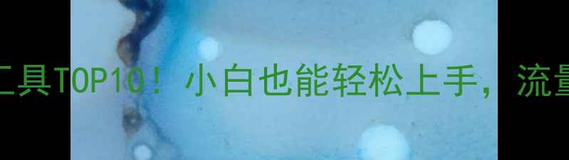 图片 🔥网站优化必备工具TOP10！小白也能轻松上手，流量翻倍攻略来啦～