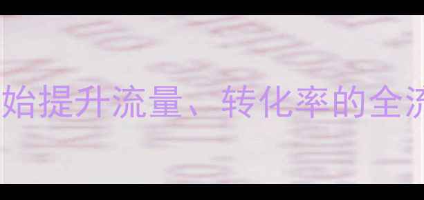 图片 🔥网站优化必看！从零开始提升流量、转化率的全流程教程（附工具推荐）2