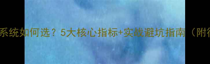 图片 🔥网站优化系统如何选？5大核心指标+实战避坑指南（附行业案例）1