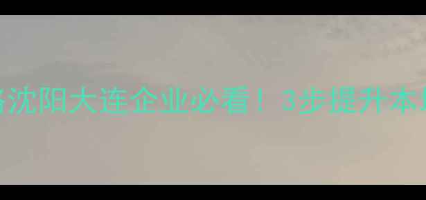 图片 🔥辽宁网站优化搭建全攻略沈阳大连企业必看！3步提升本地搜索排名，流量暴涨秘籍